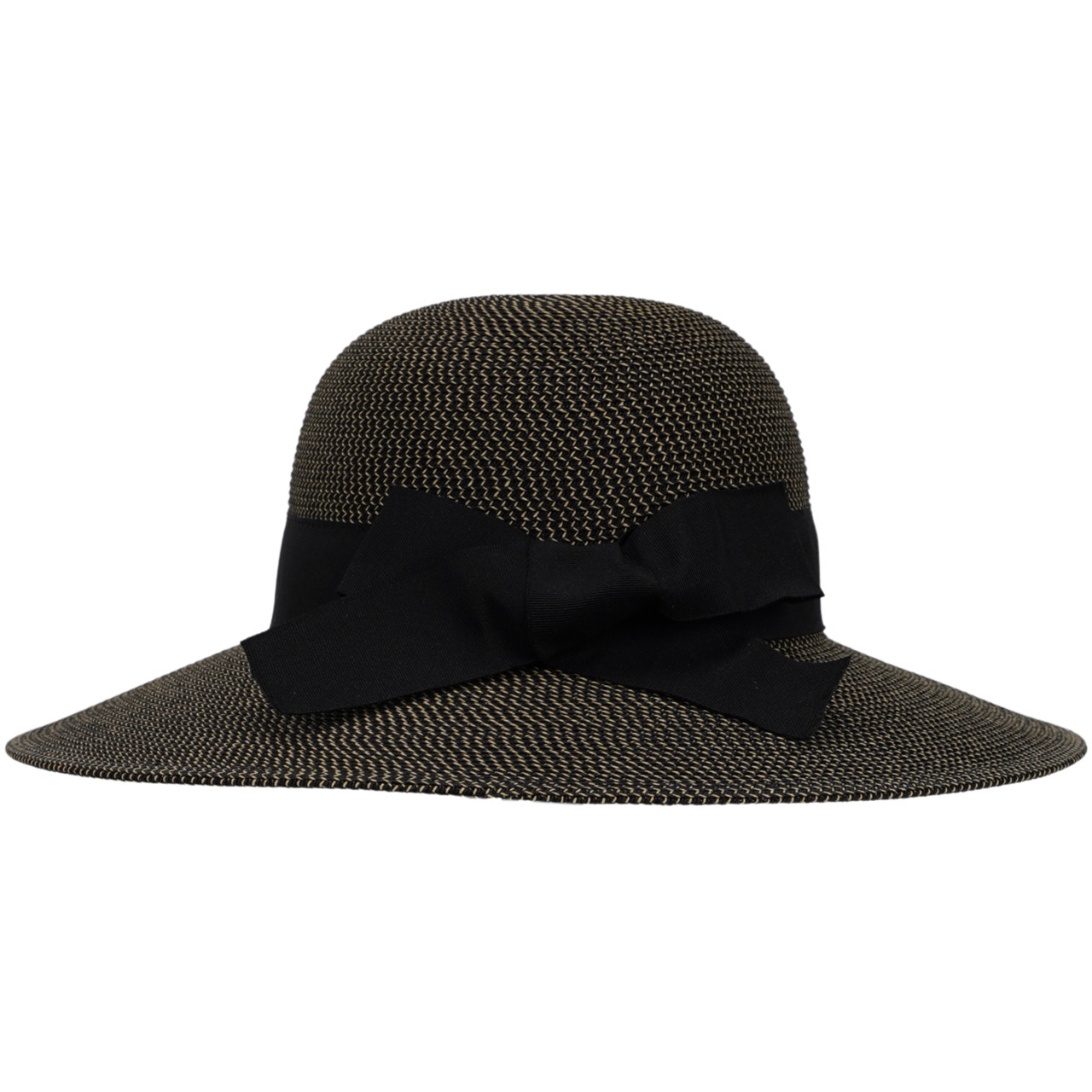 Faustmann Damen Sommerhut schwarz meliert - Made in Italy