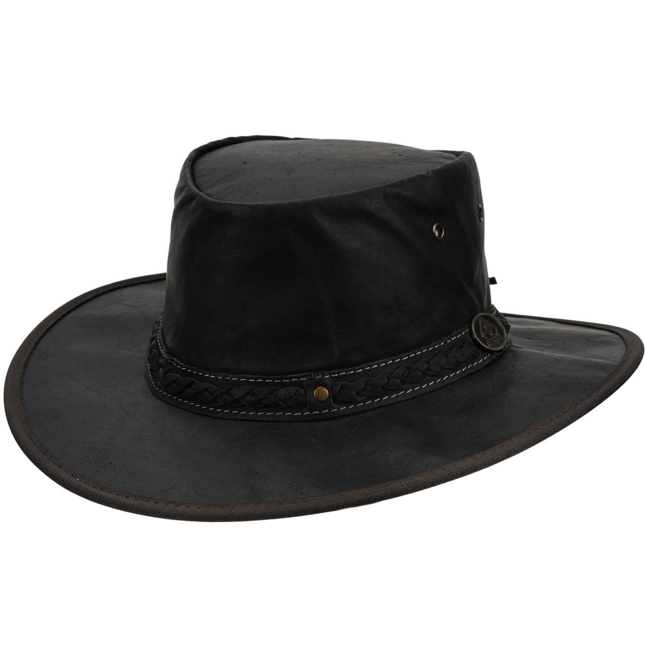 Scippis Lederhut Kangaroo Sundowner schwarz