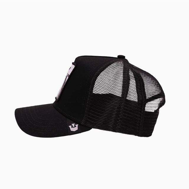 Goorin Bros Original Trucker Cap White Tiger schwarz