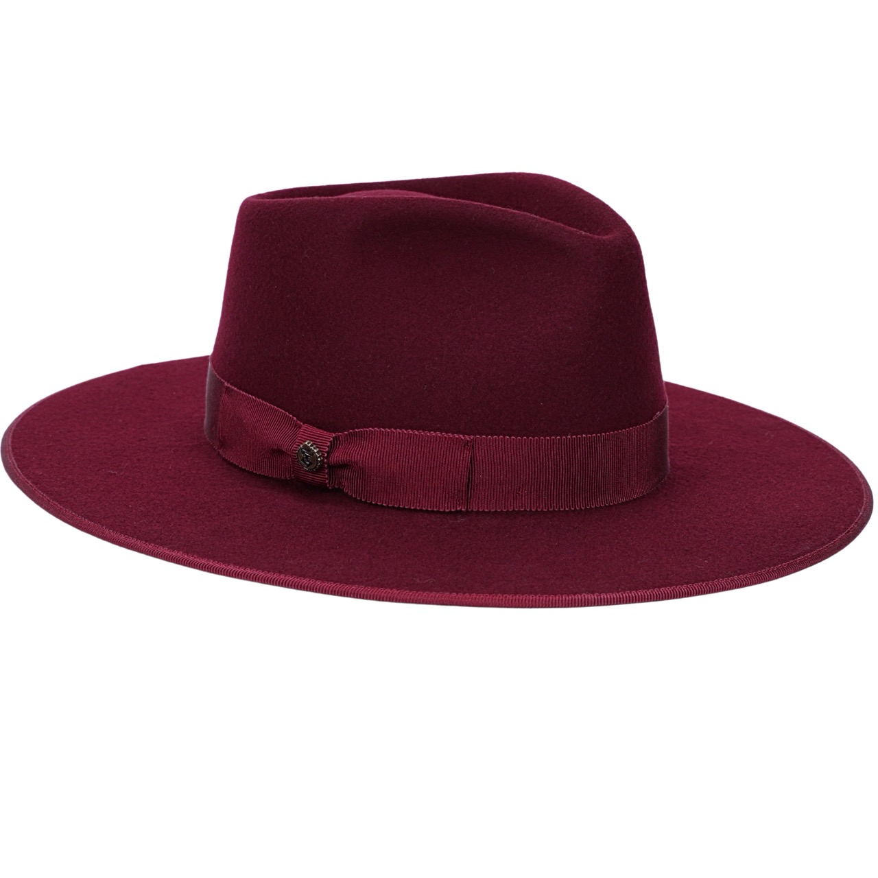Fedora Filzhut Monza Handmade weinrot-bordeaux