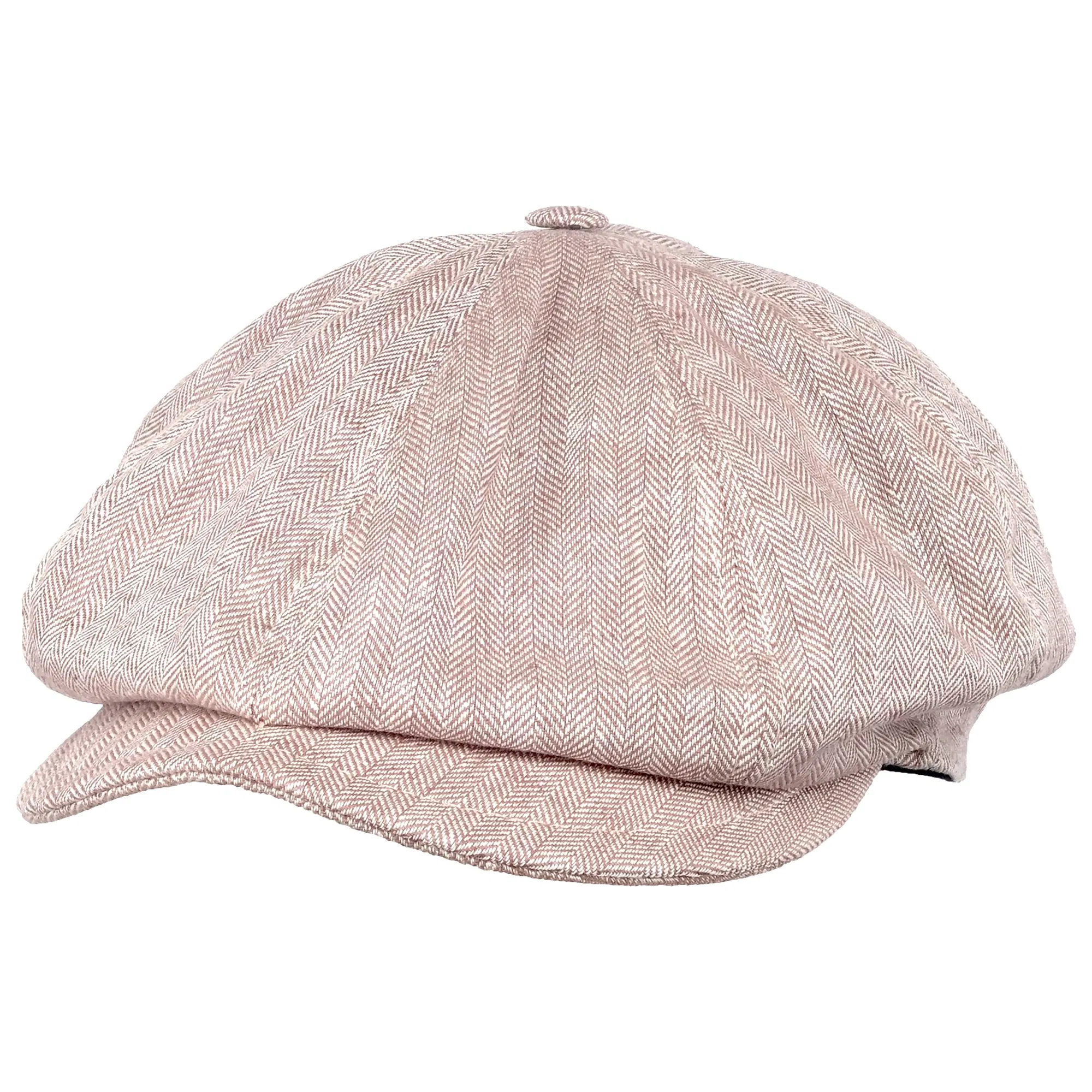 Leinen Bakerboy Sommermütze Gargano beige