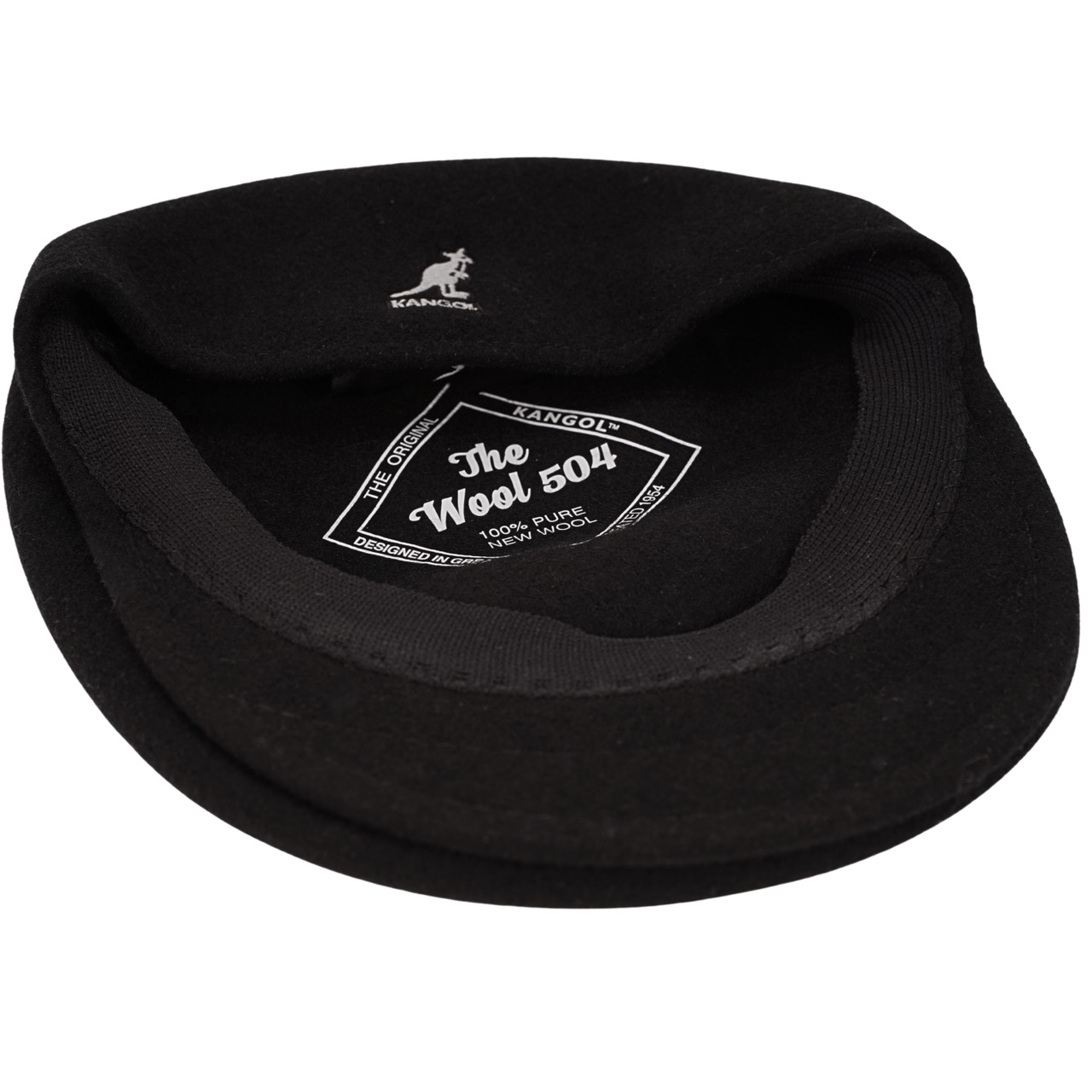 Kangol Original Flatcap Wool 504 schwarz