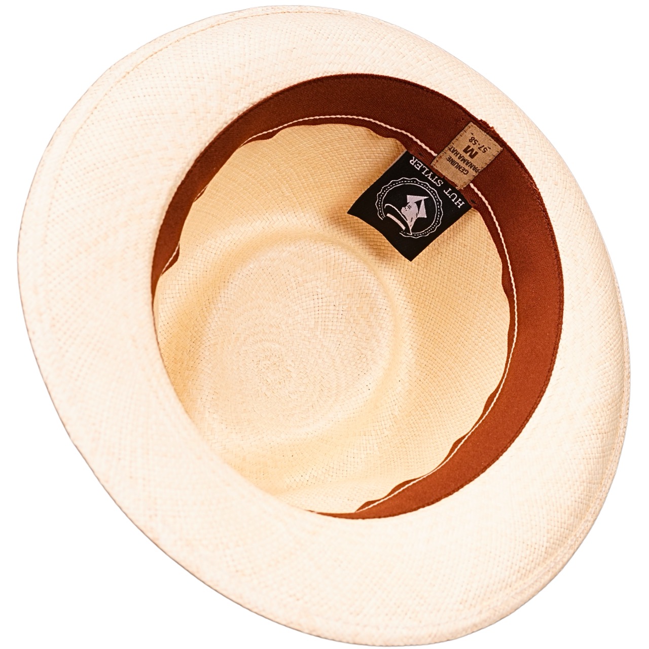 Panamahut Livorno Trilby Handmade natur