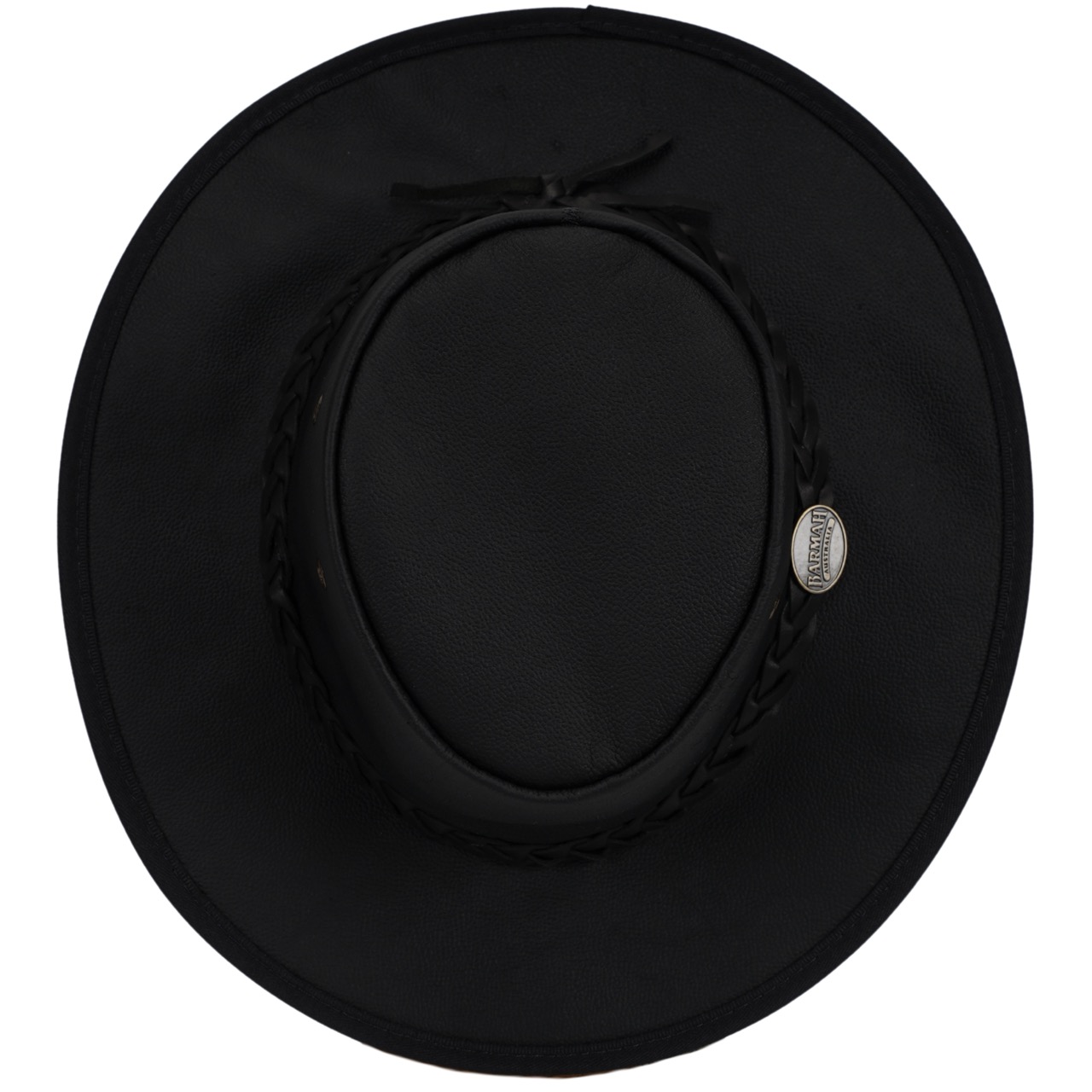 Barmah Hats Leder Westernhut schwarz