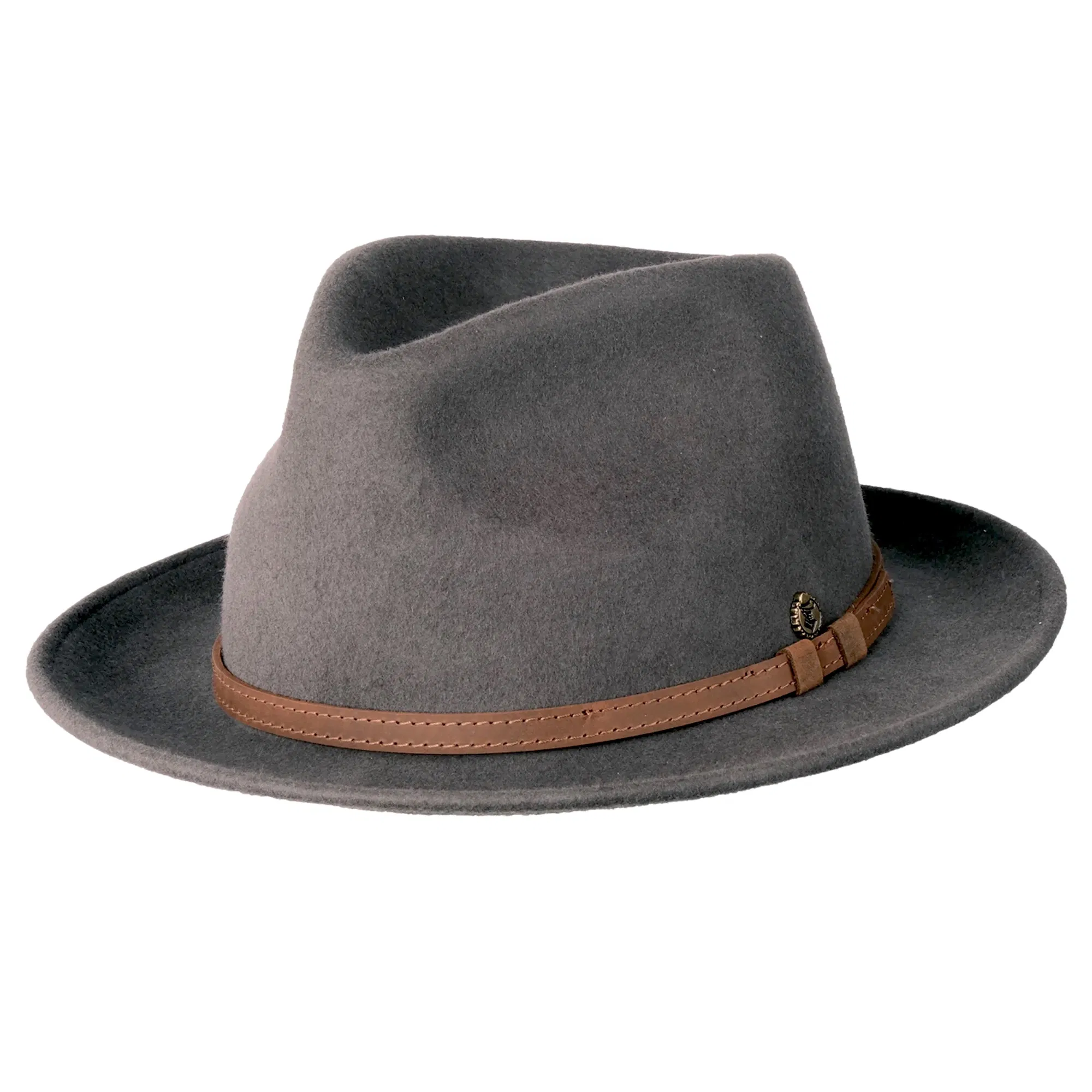 Fedora Filzhut Mantua grau-stahlblau