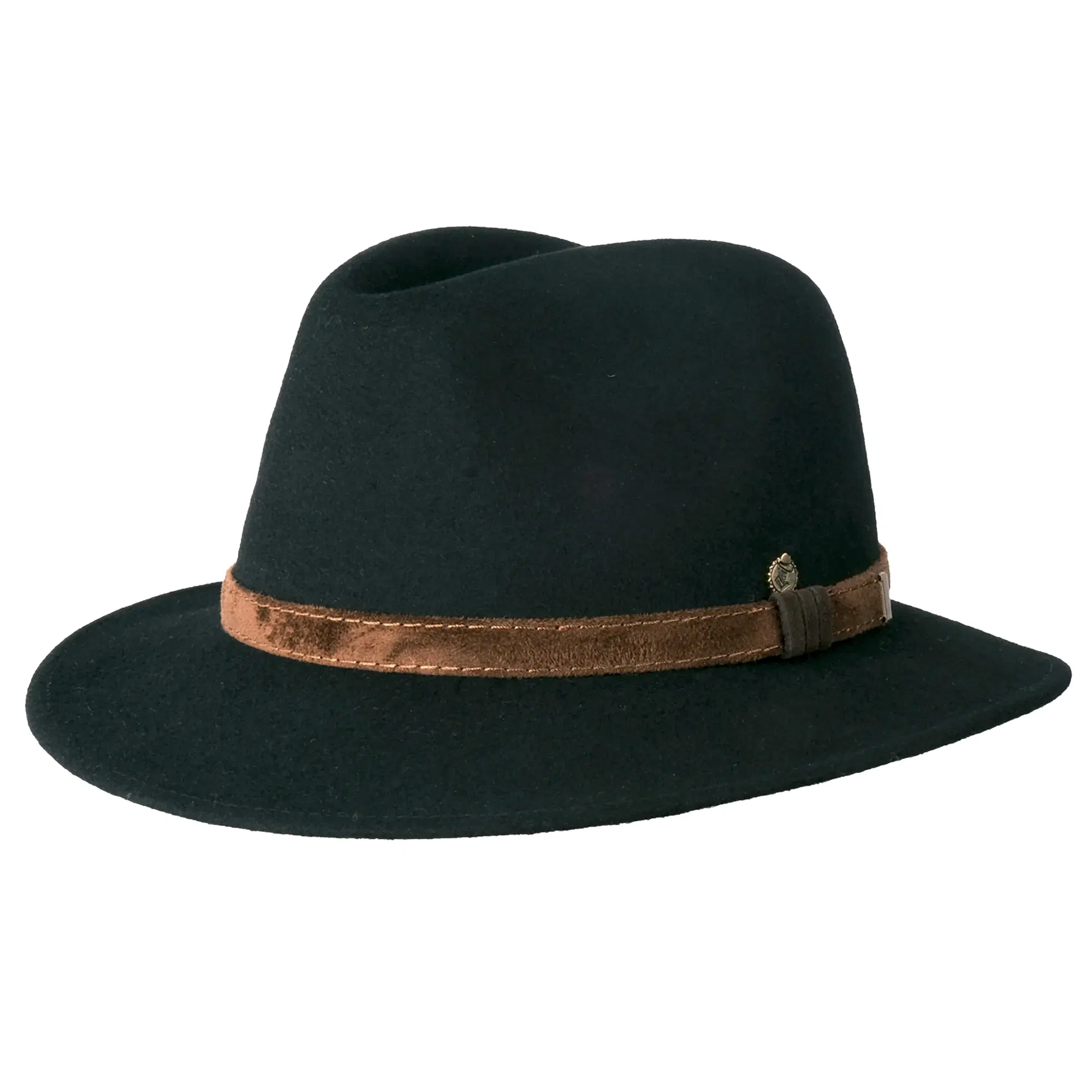 Outdoor Regenhut Piemont schwarz-braun