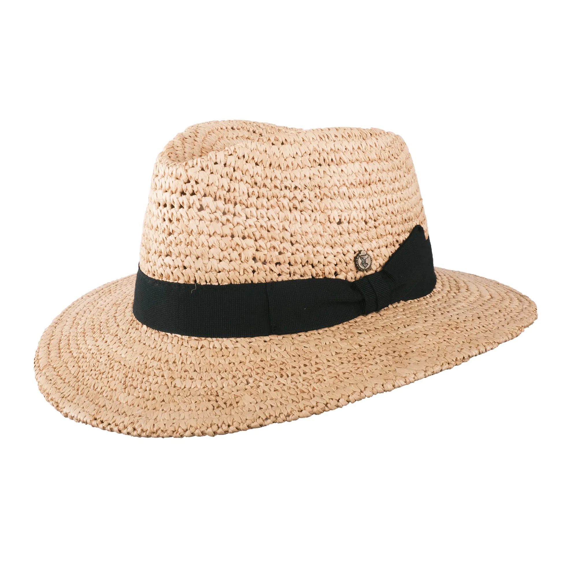 Strohhut Fedora Neapel Handmade natur