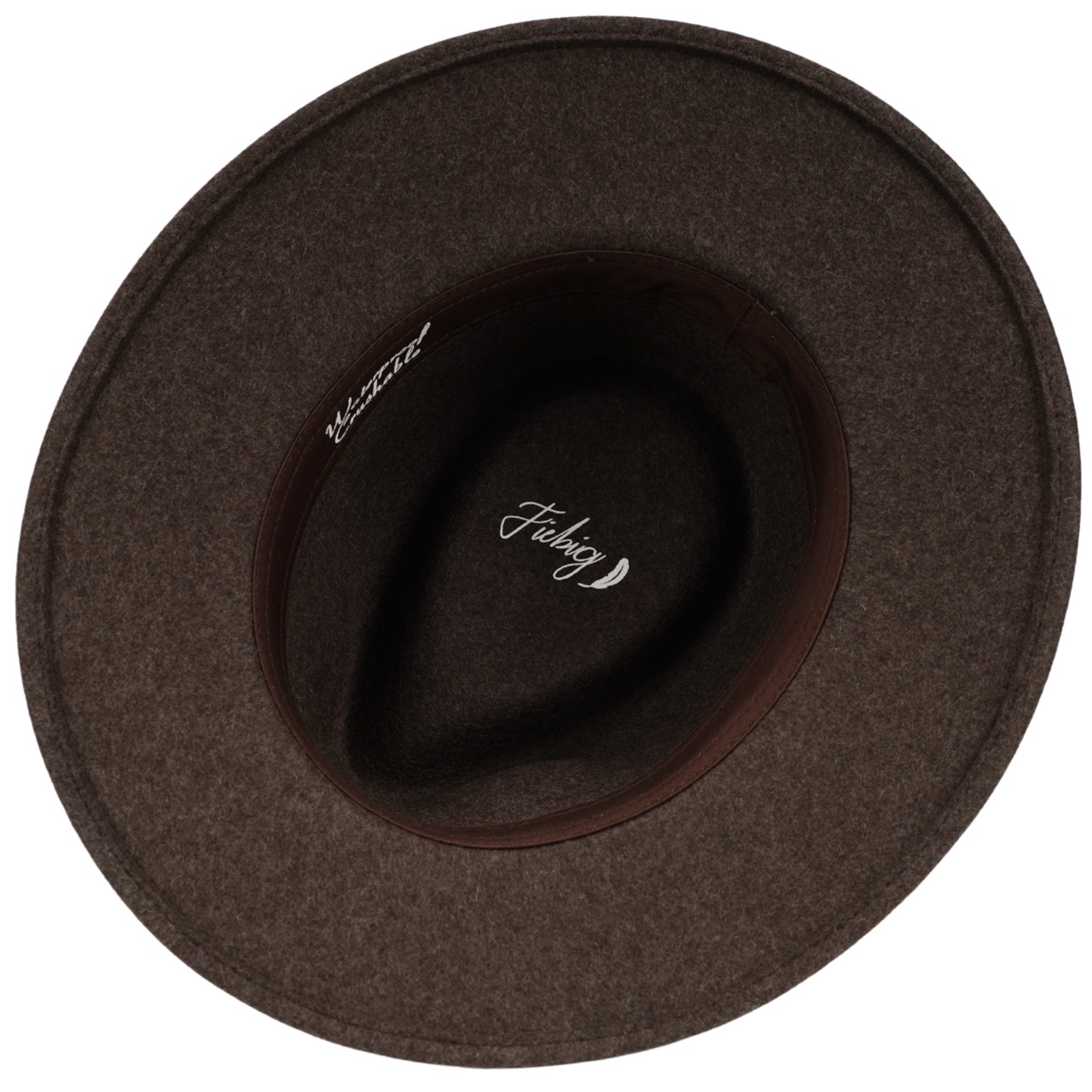Fiebig Wollfilzhut Traveller melange waterproof und crushable Braun