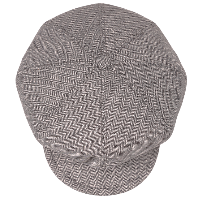 Damen Leinen Cotton Ballonmütze Pisa grau - Made in Italy