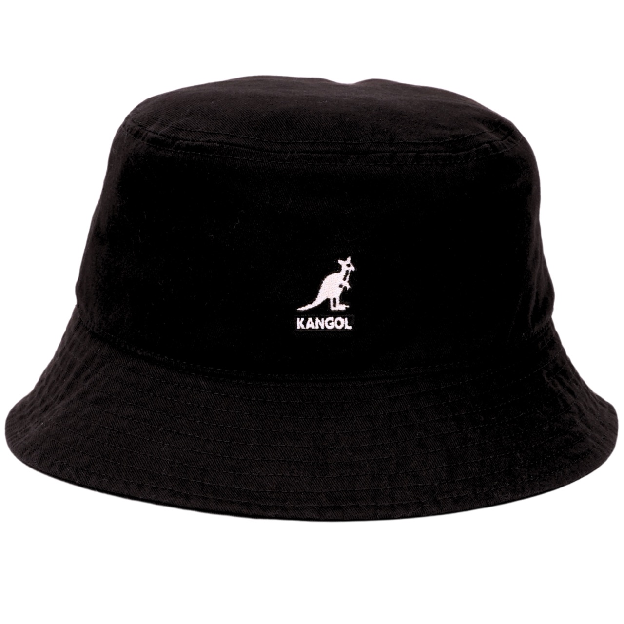 Kangol Original Washed Bucket Hat schwarz