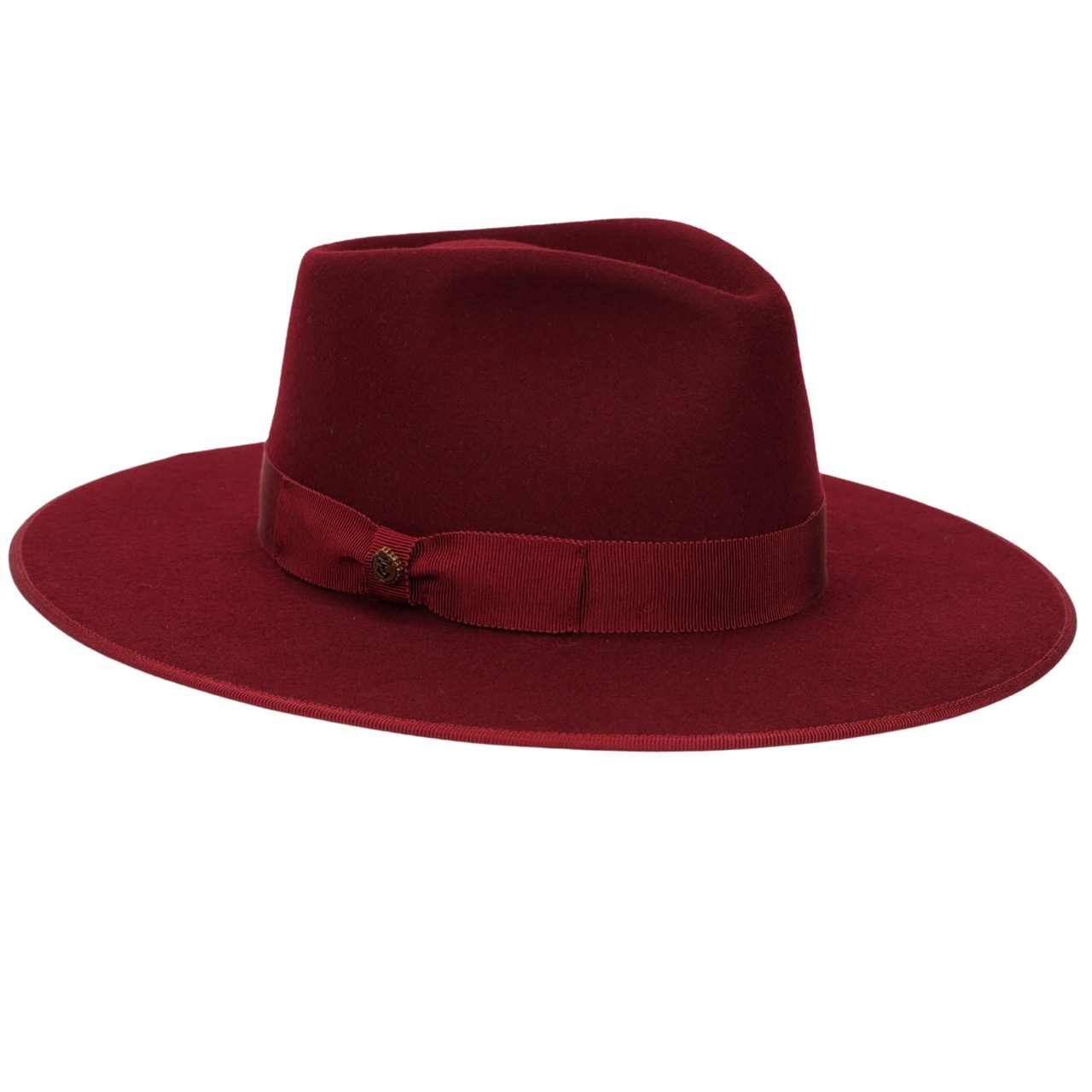Fedora Filzhut Monza Handmade weinrot-bordeaux