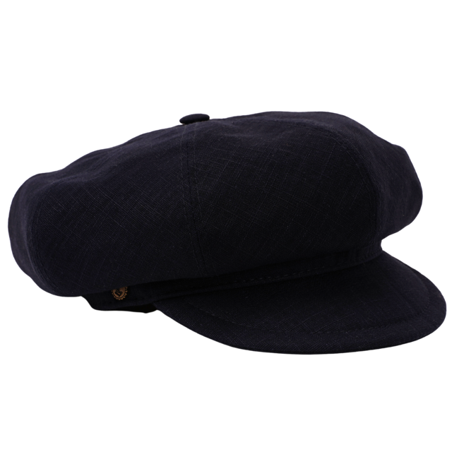 Damen Leinen Ballonmütze Pisa marine - Made in Italy