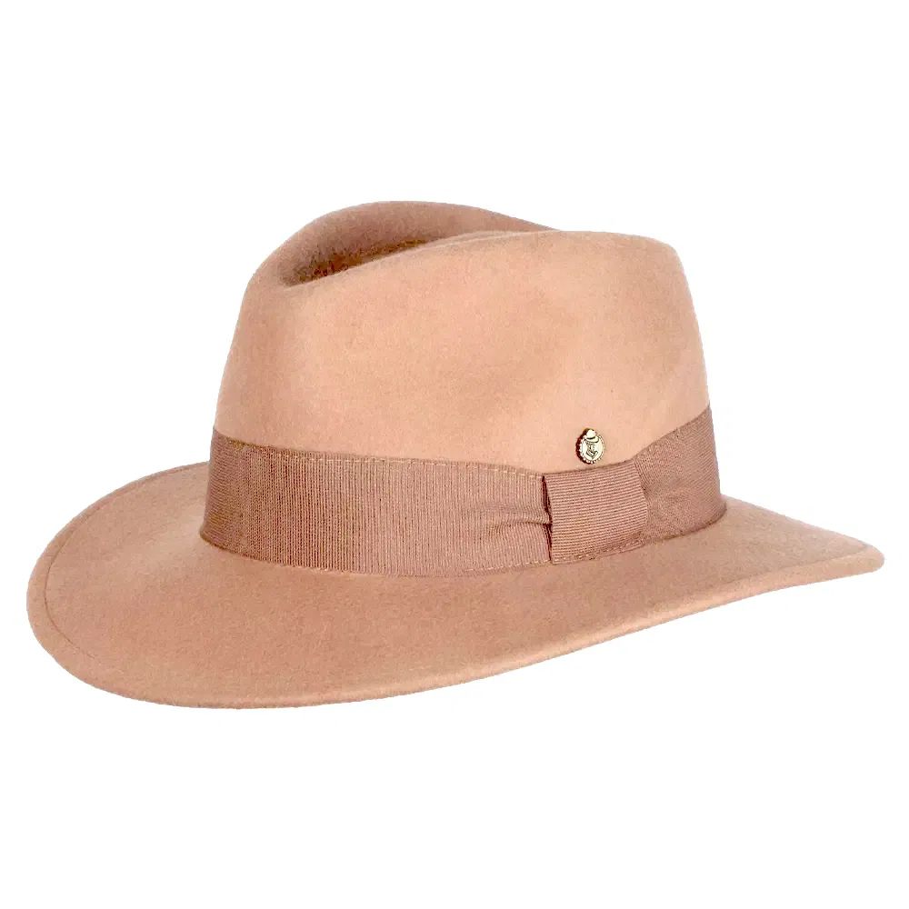 Damenhut Fedora Andretta camel