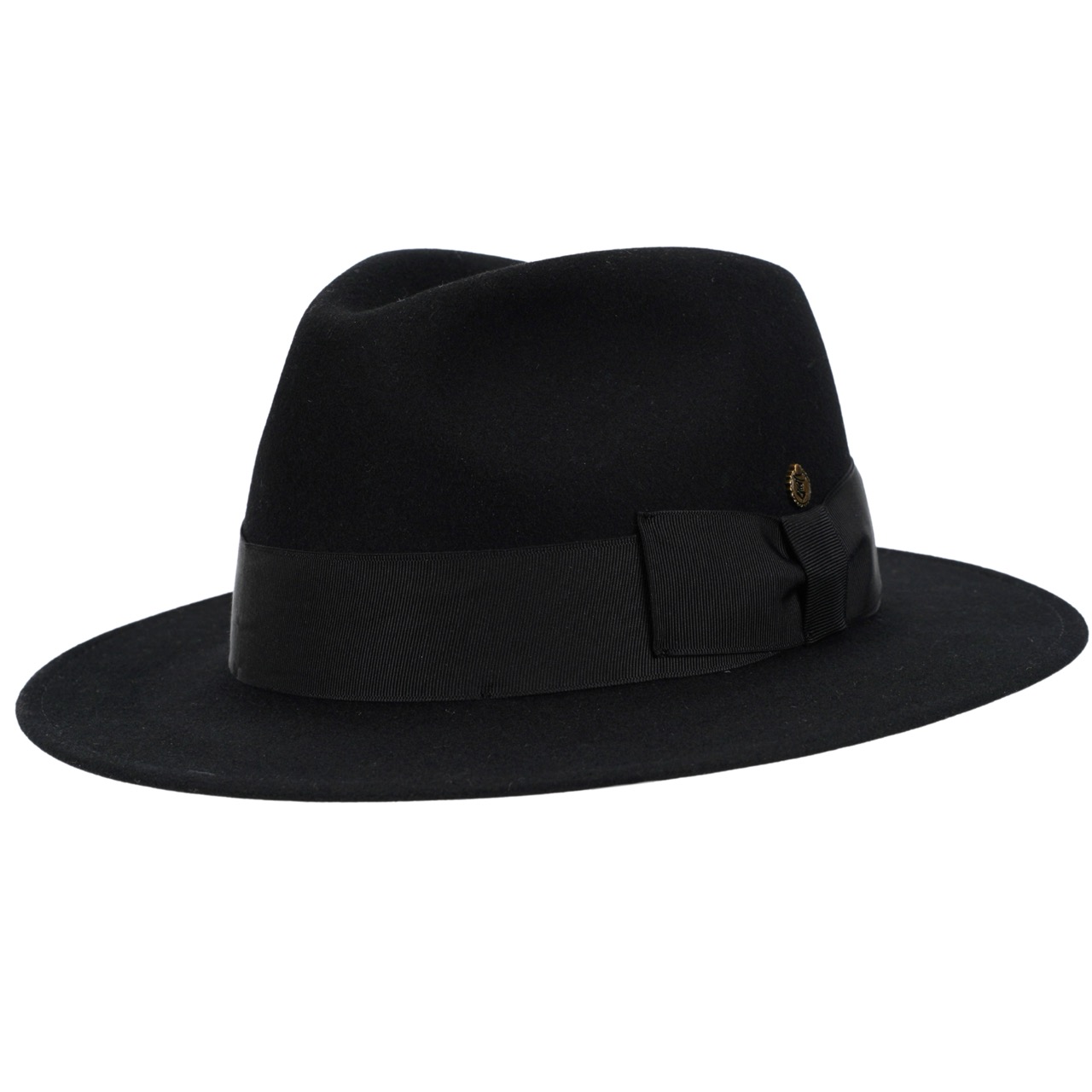 Fedora Filzhut Mantova Handmade in Italy schwarz