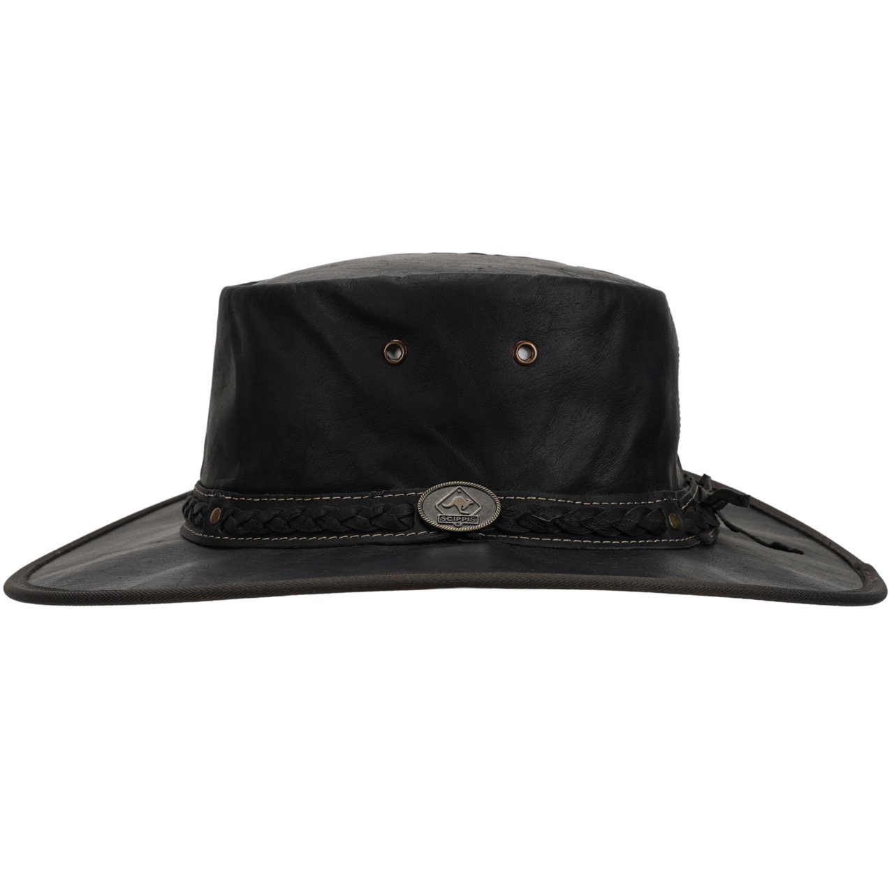 Scippis Lederhut Kangaroo Sundowner schwarz