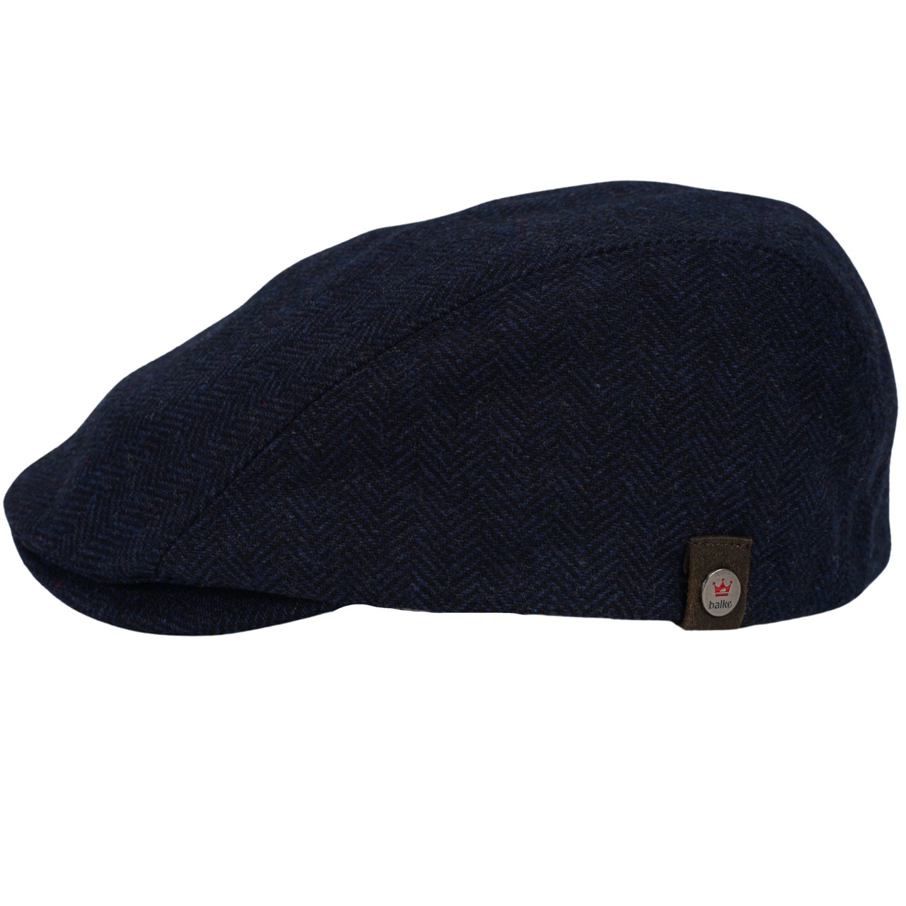 Balke Flatcap Fine Wool Herringbone navy