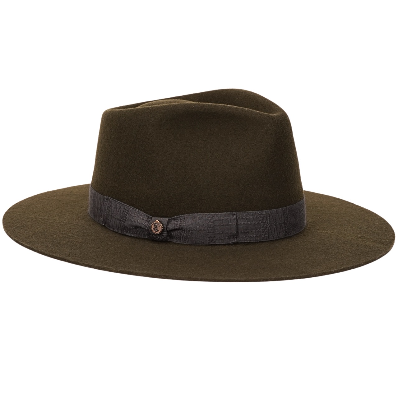 Fedora Filzhut Bergamo Handmade rustico oliv
