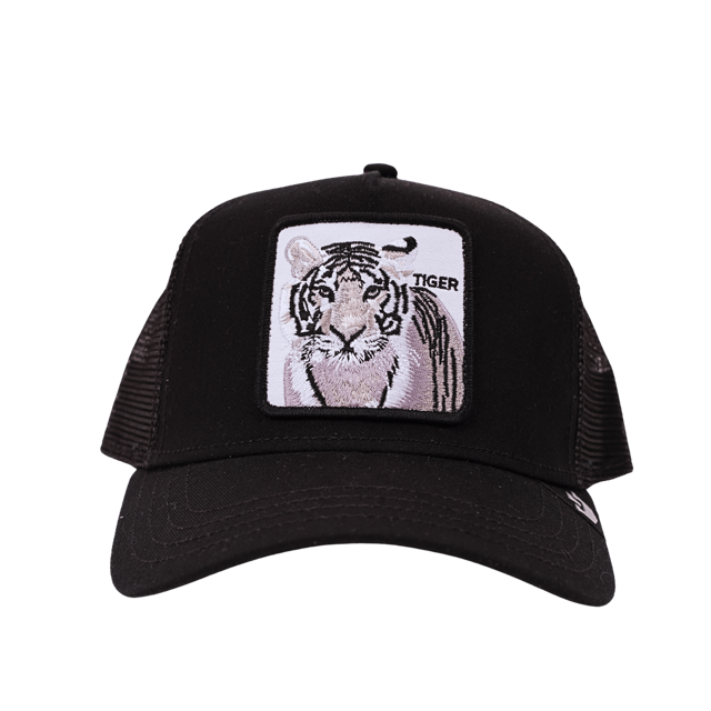 Goorin Bros Original Trucker Cap White Tiger schwarz