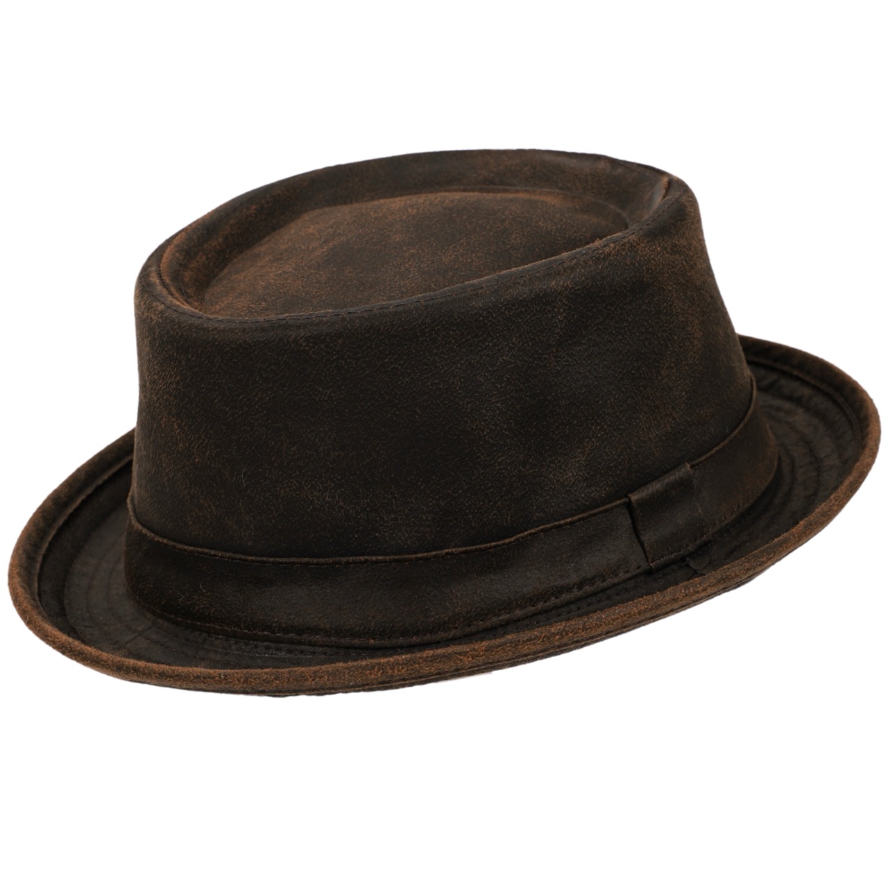 Fiebig Pork Pie Waxed Cotton braun