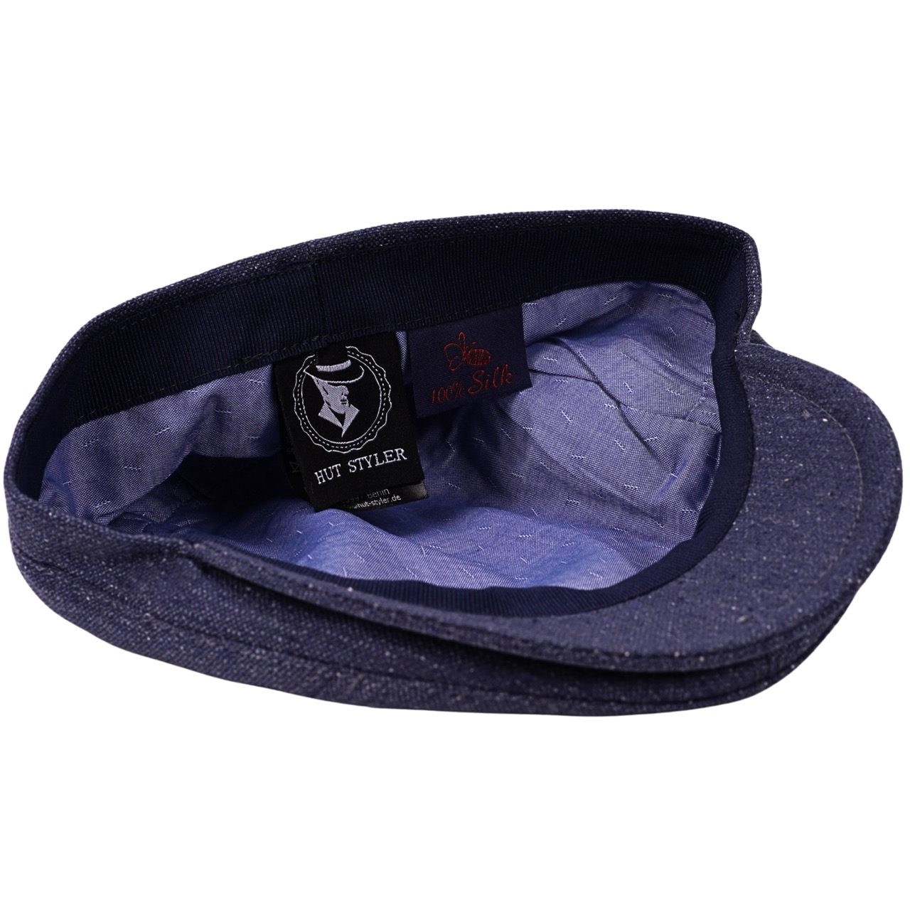 Seidenmütze Lugano jeansblau - Made in Italy