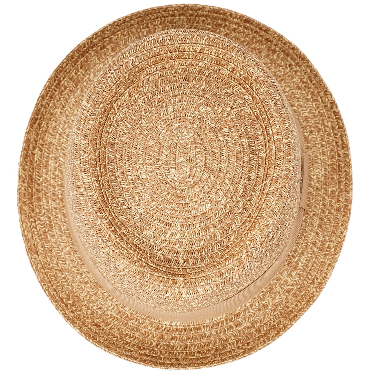 Strohhut Pork Pie Made in Italy tabak