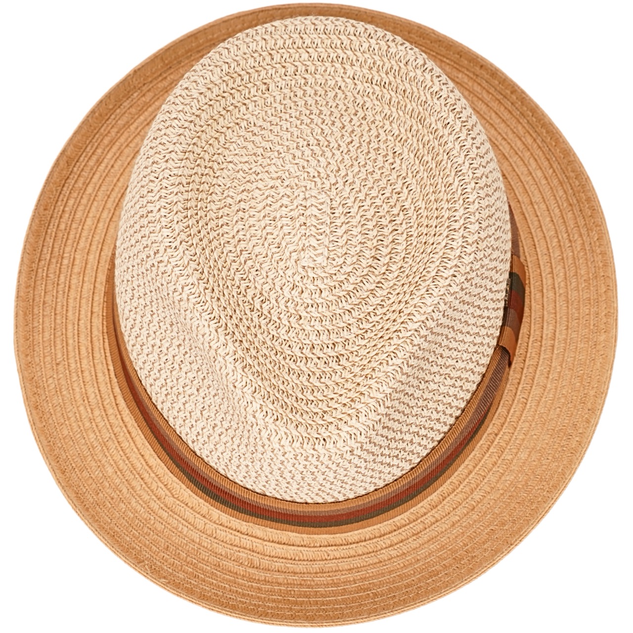 Strohhut Player Porkpie Made in Italy natur
