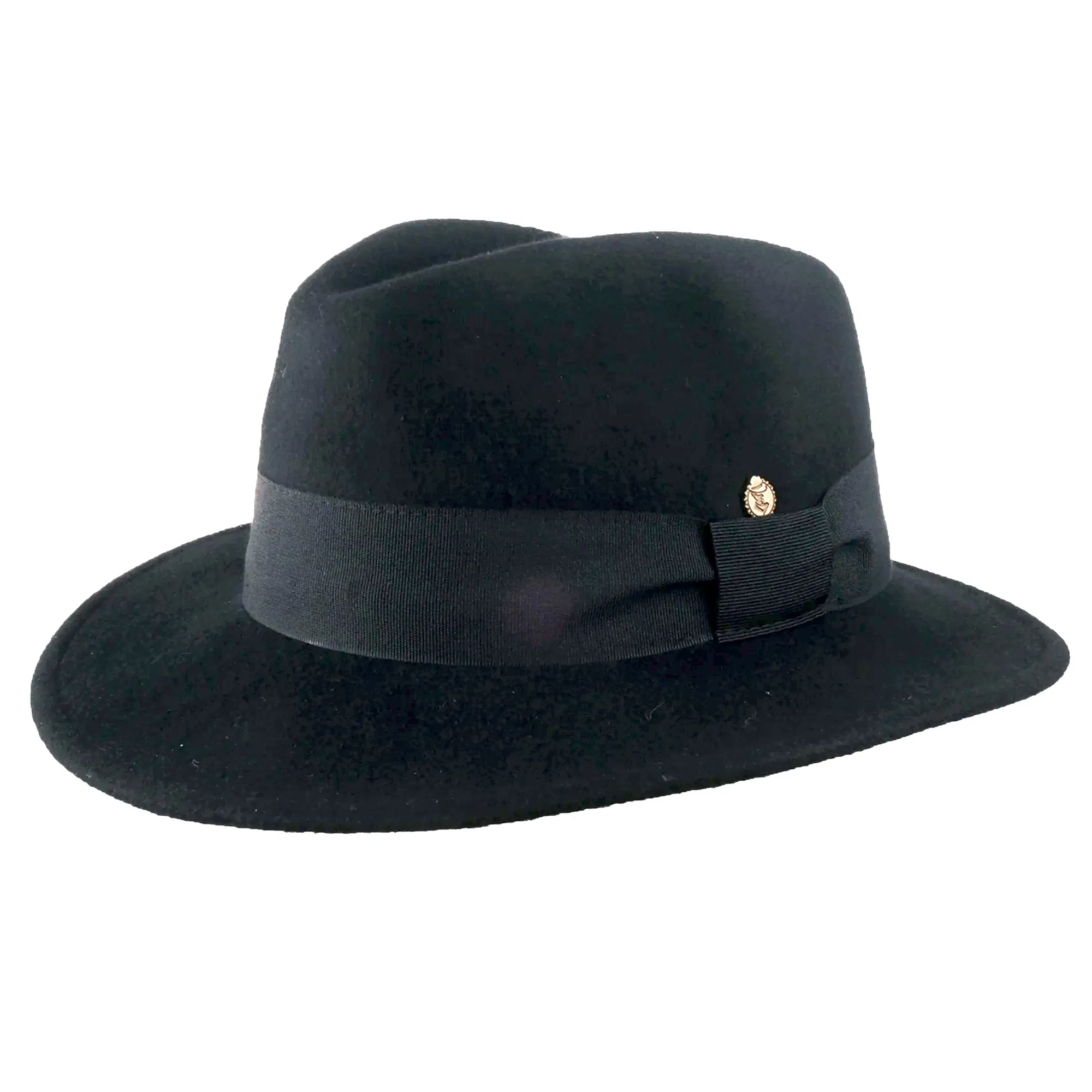 Damenhut Fedora Andretta schwarz
