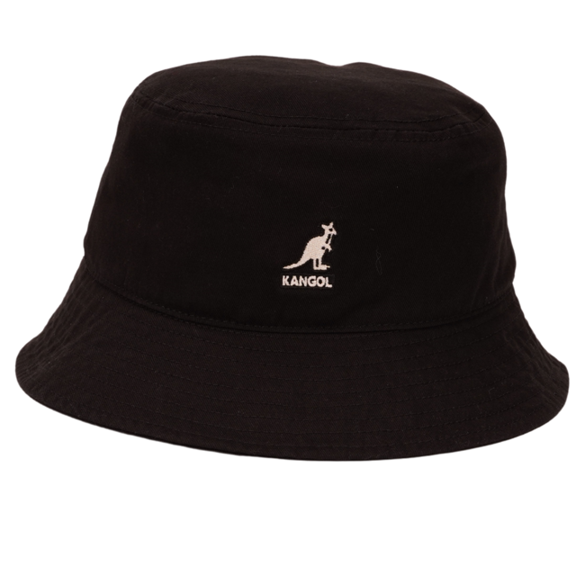 Kangol Original Washed Bucket Hat schwarz