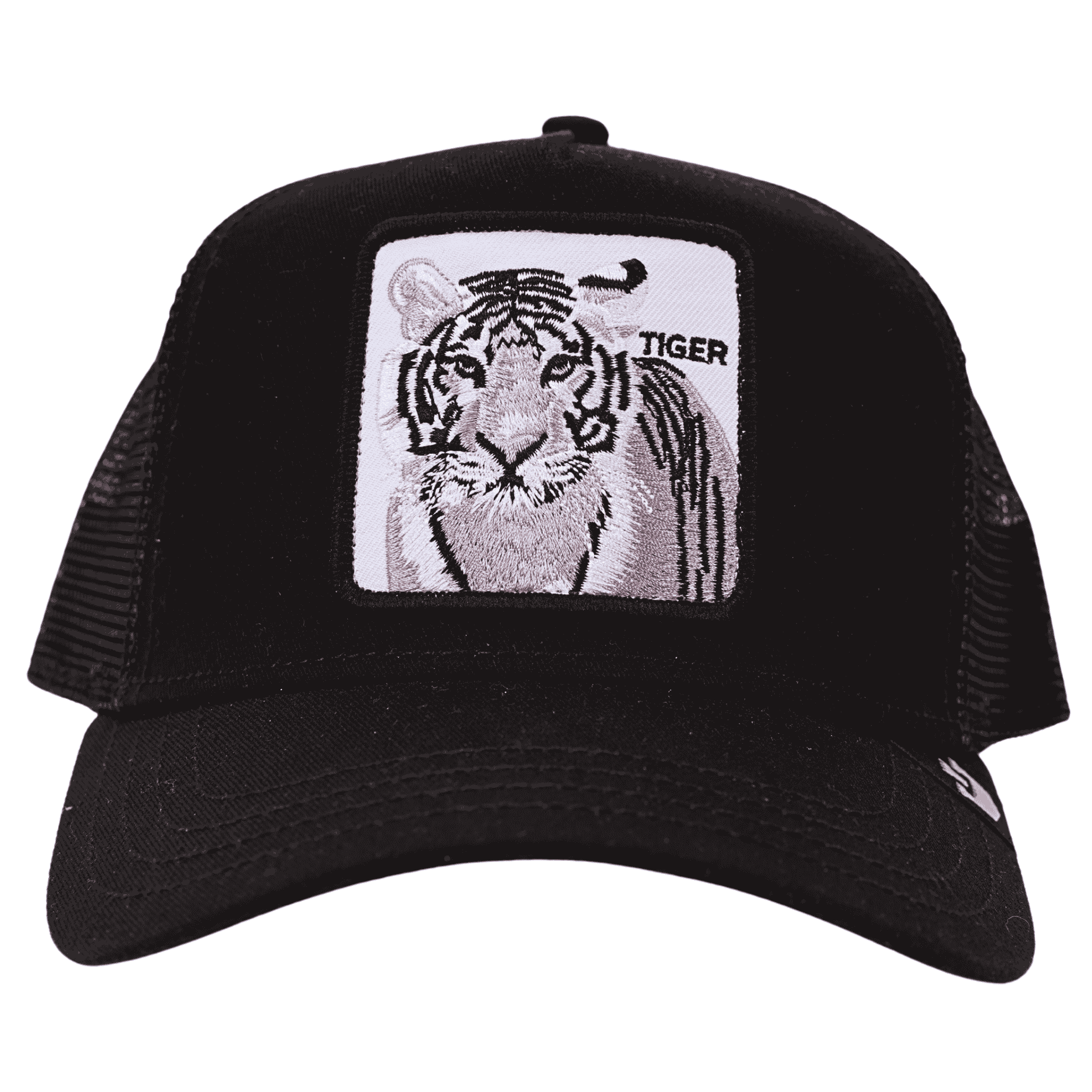 Goorin Bros Original Trucker Cap White Tiger schwarz
