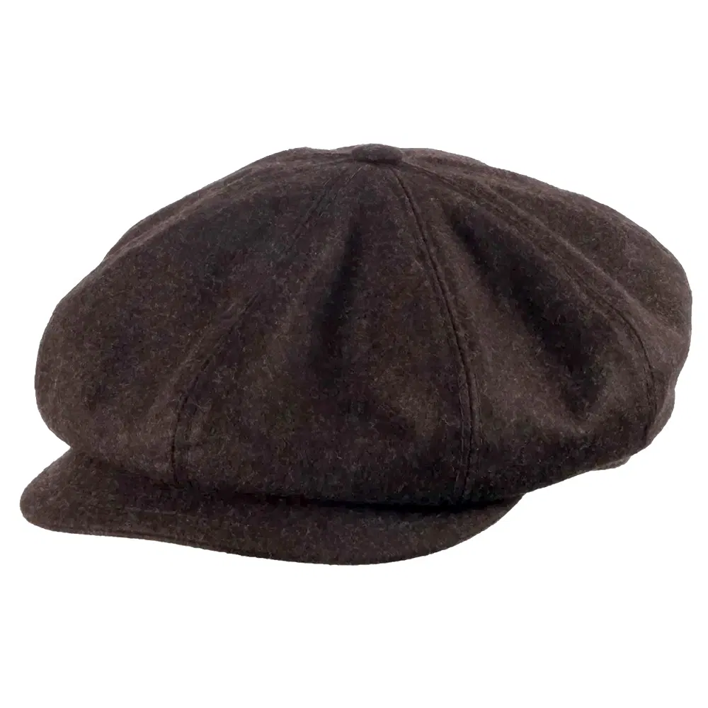 Bakerboy Schiebermütze Merino Premium Wool Handmade dunkelbraun