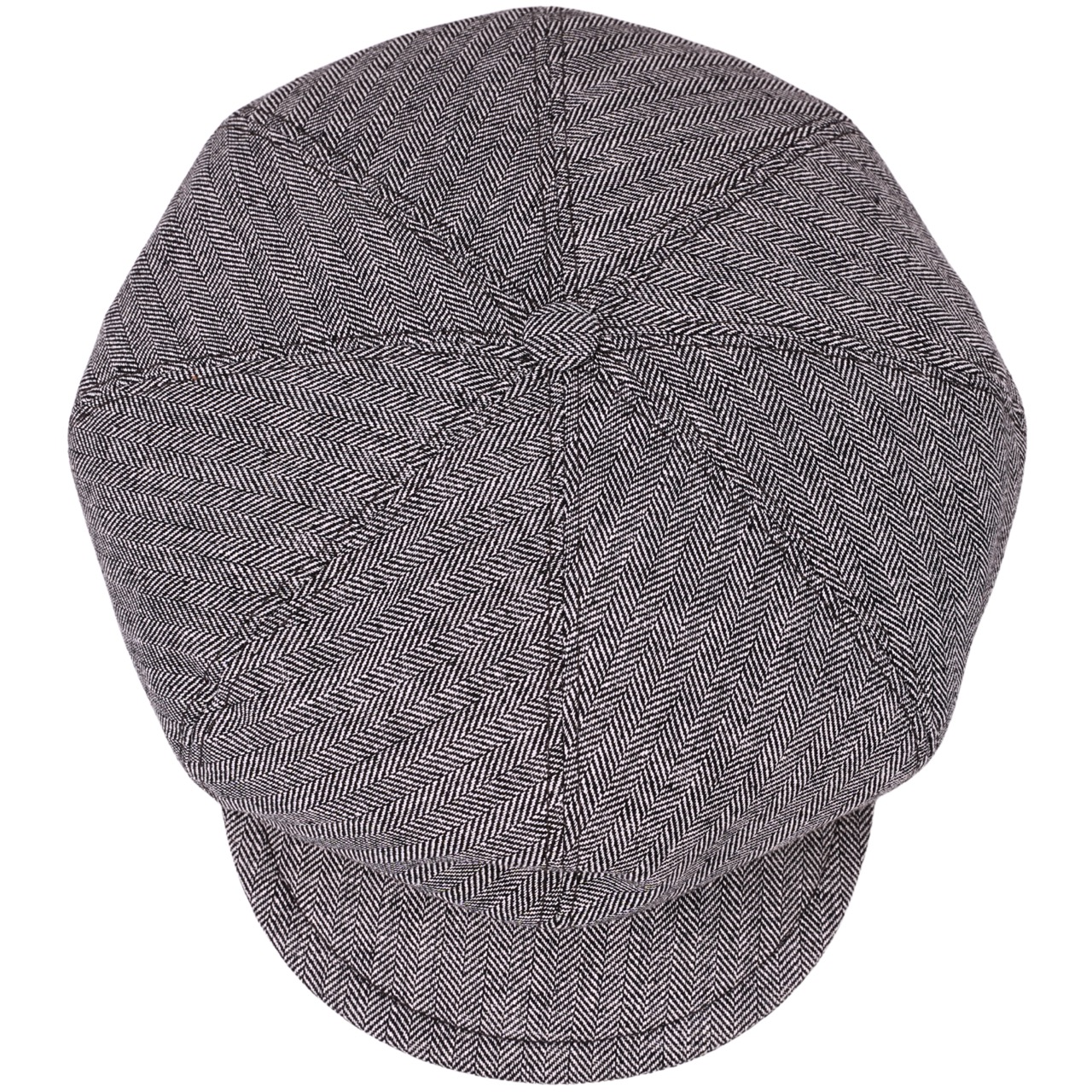 Damen Leinen Cotton Ballonmütze Pisa grau - Made in Italy
