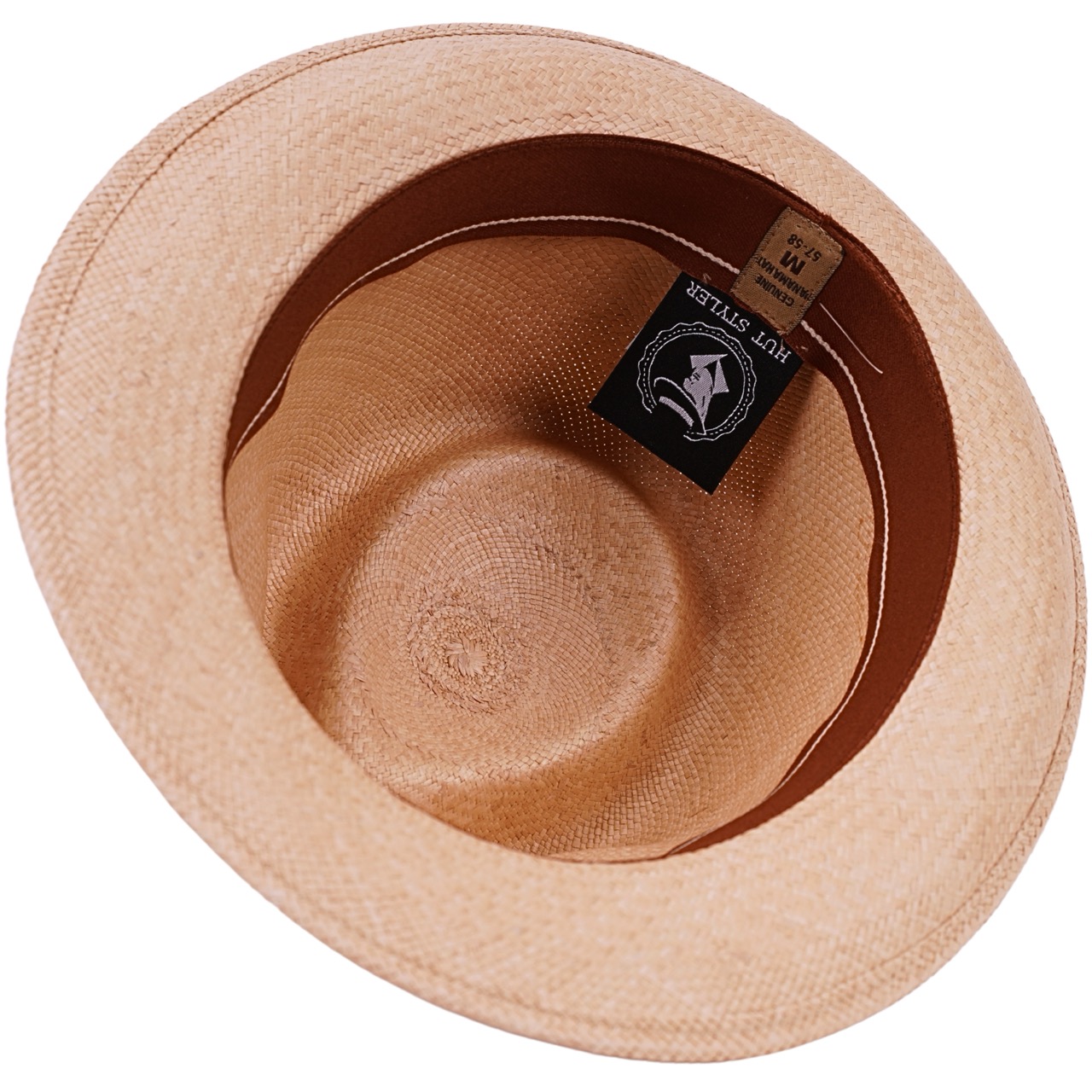 Panamahut Calabria Trilby Handmade braun