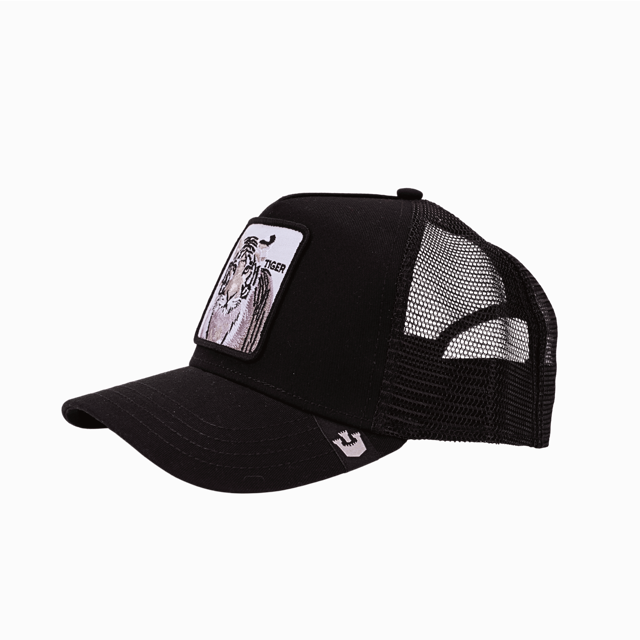 Goorin Bros Original Trucker Cap White Tiger schwarz