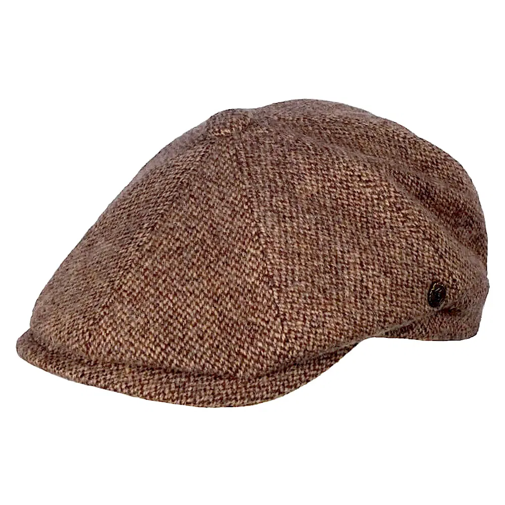 Newsboy Mütze Peaky Premium Wool Handmade braun