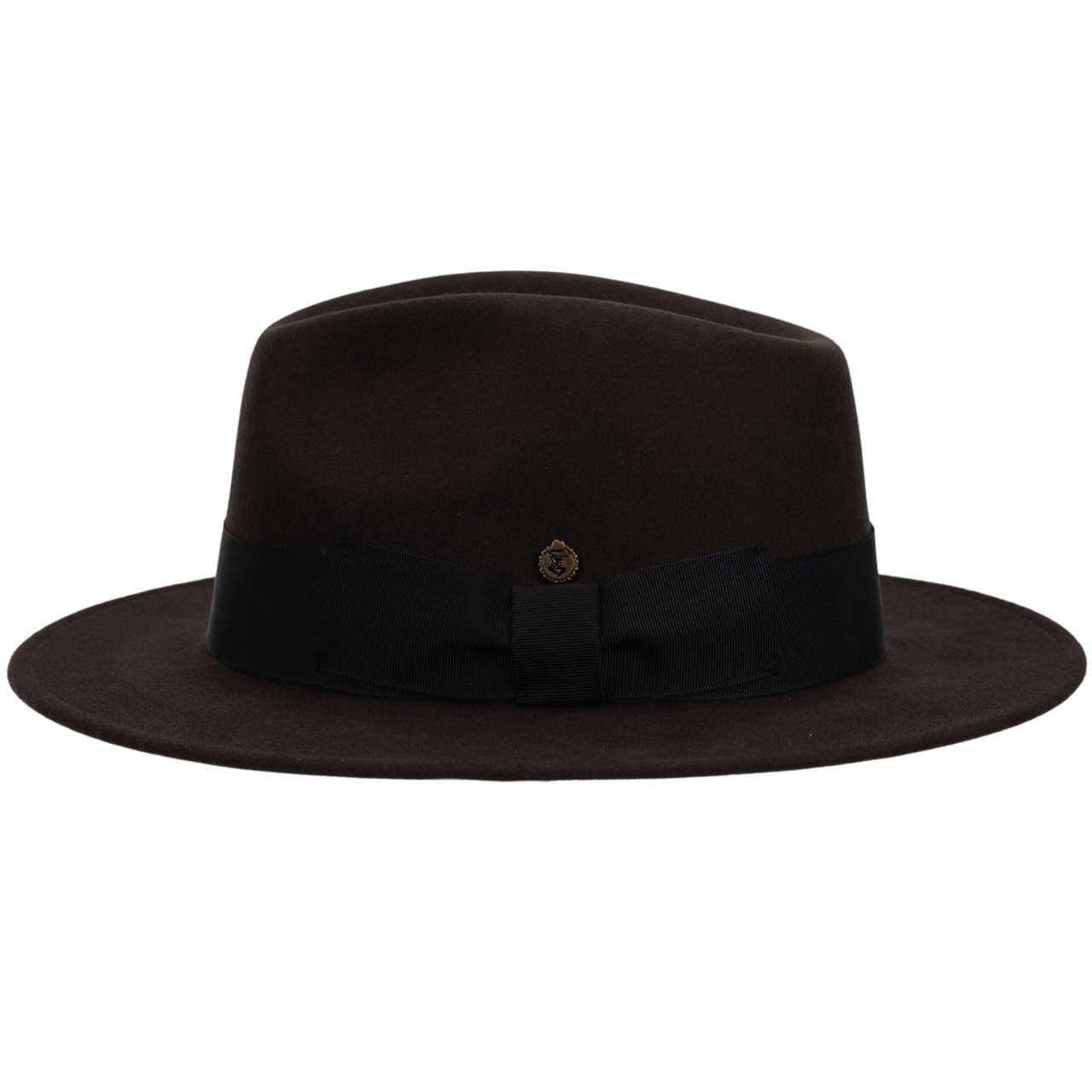 Fedora Filzhut Mantova Handmade in Italy dunkelbraun
