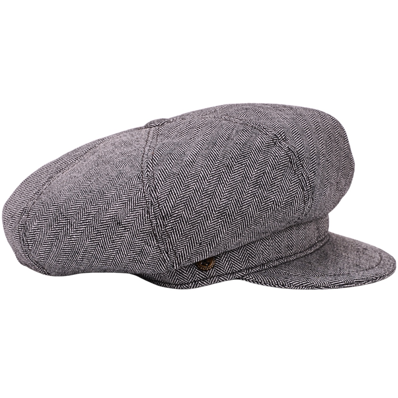 Damen Leinen Cotton Ballonmütze Pisa grau - Made in Italy
